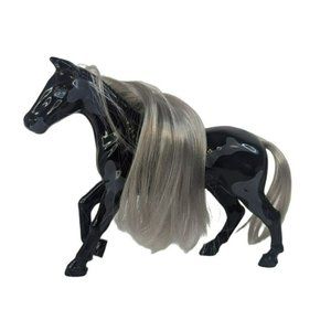 Greenbrier International Smokey Horse Pinto Black Toy Figure 5-1/2 Inches Tall